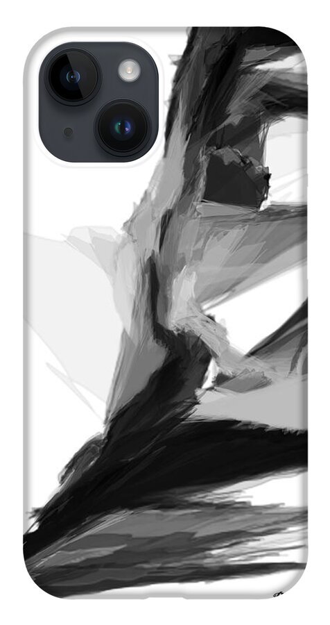 Sketches iPhone 14 Case featuring the digital art Abstract Pose #1 by Rafael Salazar