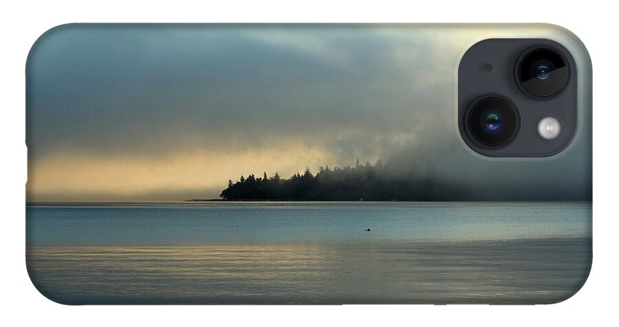 Sunrise iPhone 14 Case featuring the photograph An Island in Fog by E Faithe Lester