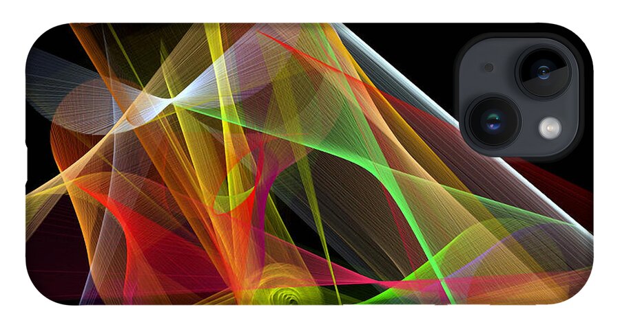 Abstract Art iPhone Case featuring the digital art Color Symphony by Rafael Salazar
