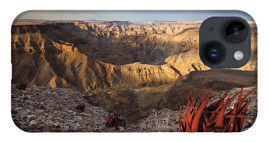 Vincent Grafhorst iPhone 14 Case featuring the photograph Desert And Fish River Canyon Namibia #1 by Vincent Grafhorst
