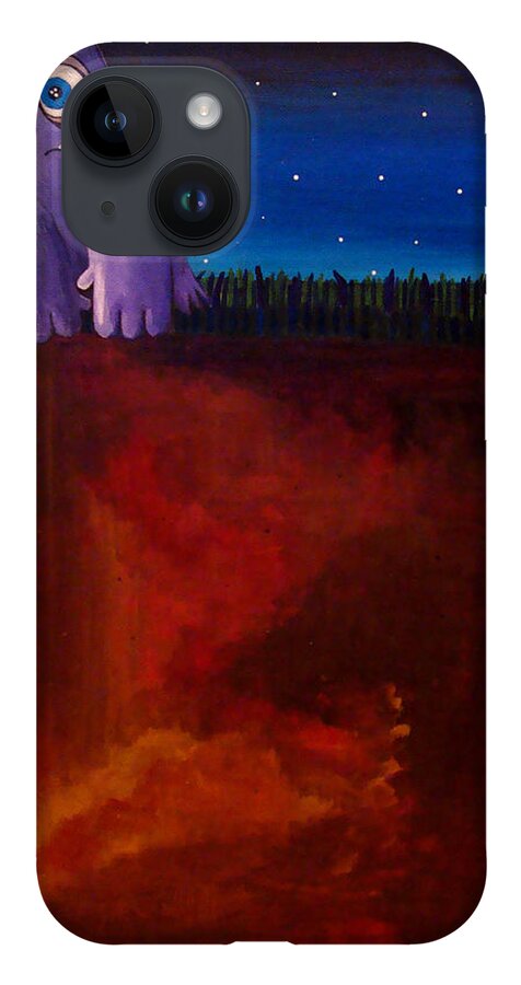 Heart Ache iPhone 14 Case featuring the painting Disconnecting by Mindy Huntress