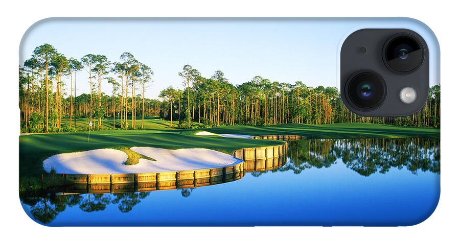 Photography iPhone 14 Case featuring the photograph Golf Course At The Lakeside, Regatta #1 by Panoramic Images
