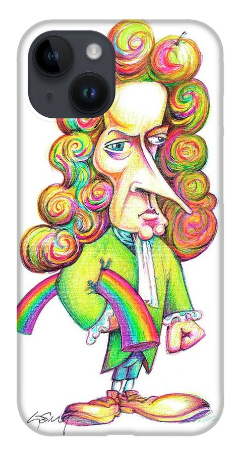 Art iPhone Case featuring the photograph Isaac Newton by Gary Brown/science Photo Library