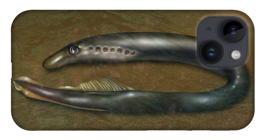 Nature iPhone Case featuring the photograph Lamprey Eel, Illustration by Gwen Shockey