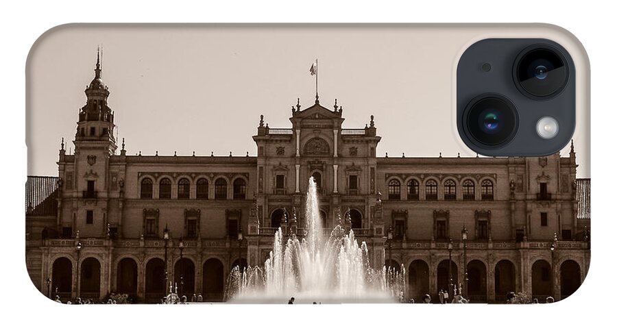 Seville iPhone 14 Case featuring the photograph Plaza de Espana by AM FineArtPrints
