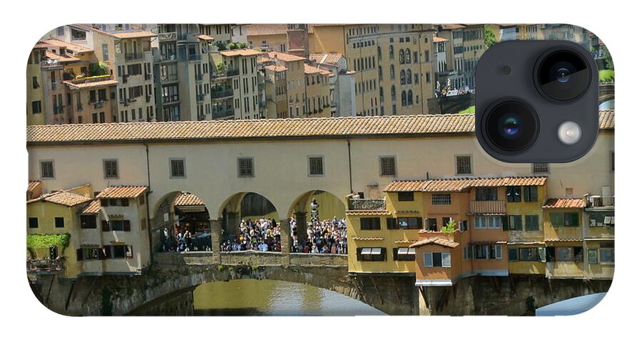 The Ponte Vecchio iPhone 14 Case featuring the photograph Ponte Vecchio by Sue Morris