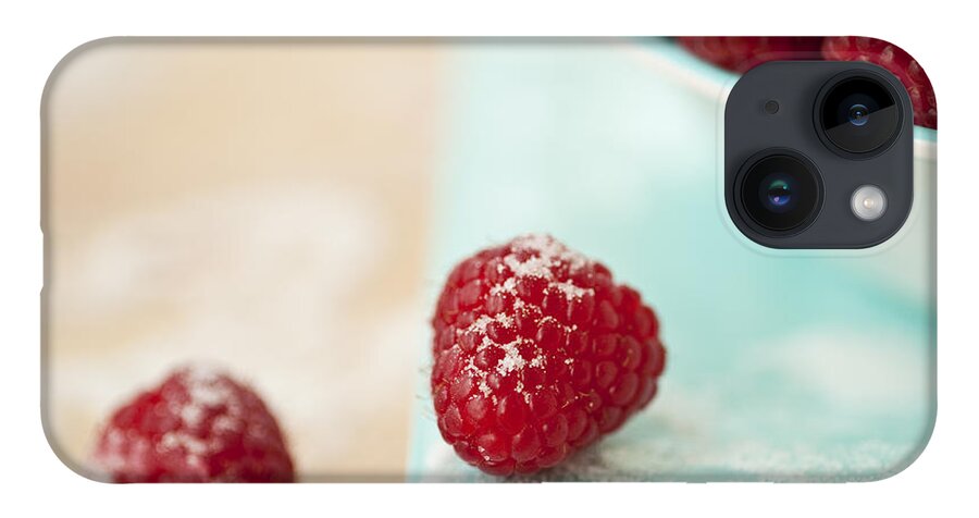 Abundance iPhone Case featuring the photograph Raspberries Sprinkled With Sugar by Jim Corwin