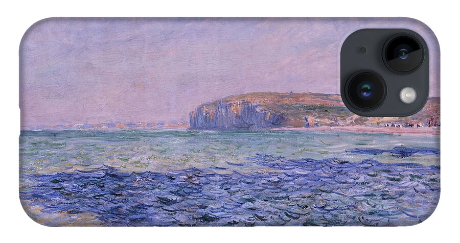 Claude Monet iPhone 14 Case featuring the painting Shadows On The Sea #1 by Claude Monet