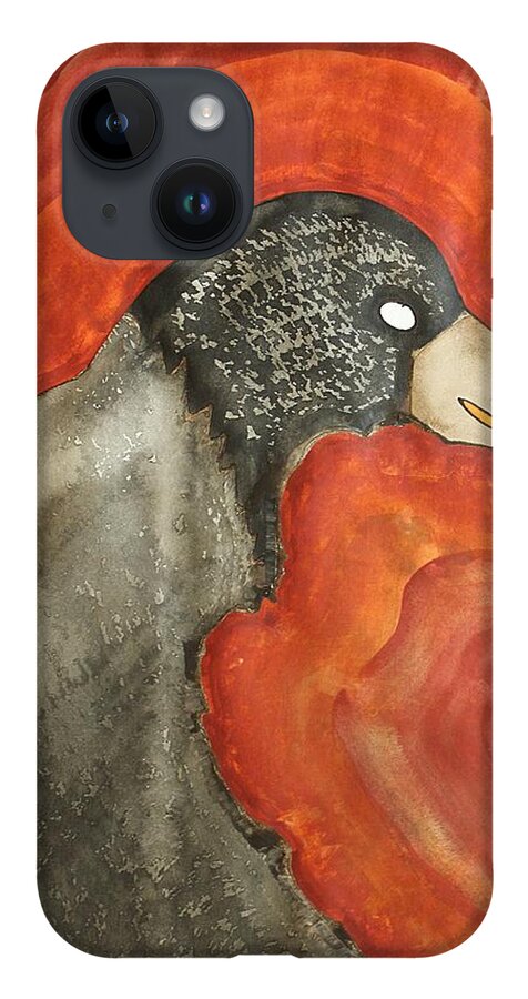Shaman iPhone 14 Case featuring the painting Shaman original painting #1 by Sol Luckman