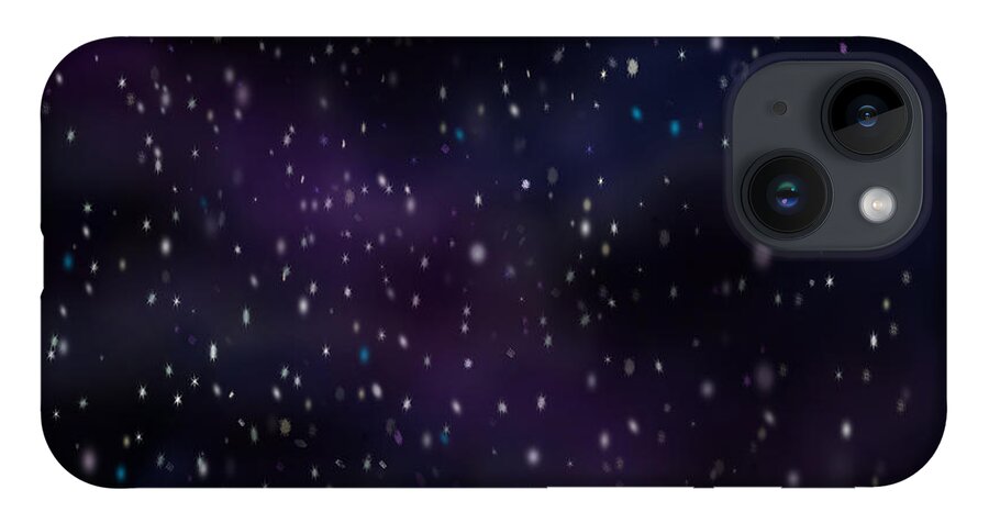 Star iPhone 14 Case featuring the digital art Stars #2 by Kevin Middleton