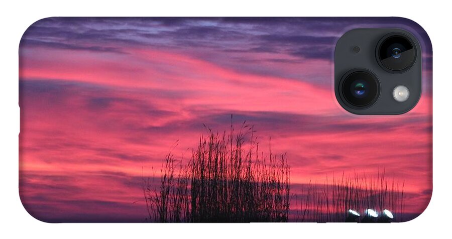 Sun iPhone 14 Case featuring the photograph Winter Sunset #1 by Yumi Johnson