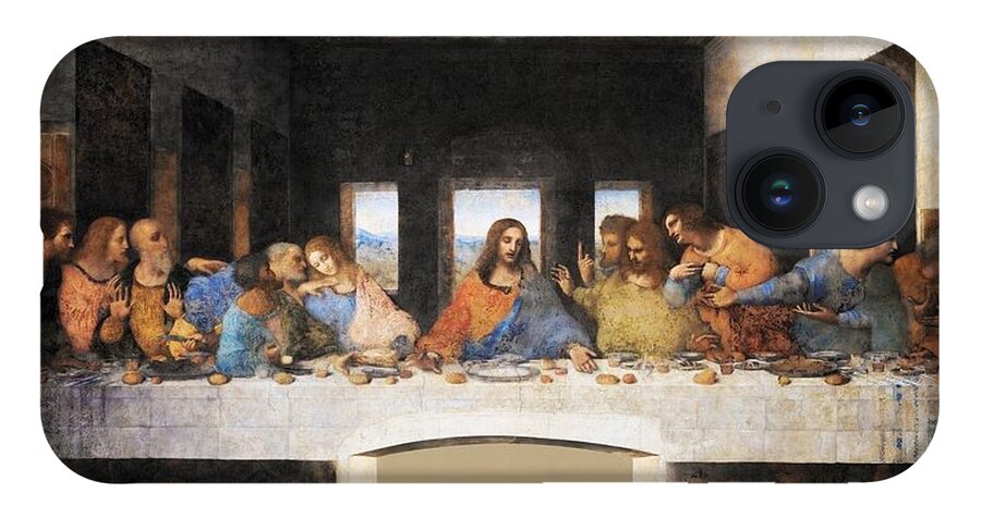 Leonardo Da Vinci iPhone 14 Case featuring the painting The Last Supper by Leonardo da Vinci