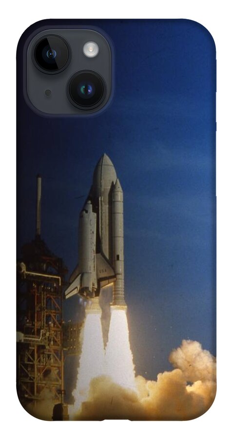 Retro Images Archive iPhone 14 Case featuring the photograph Space Shuttle Challenger #11 by Retro Images Archive