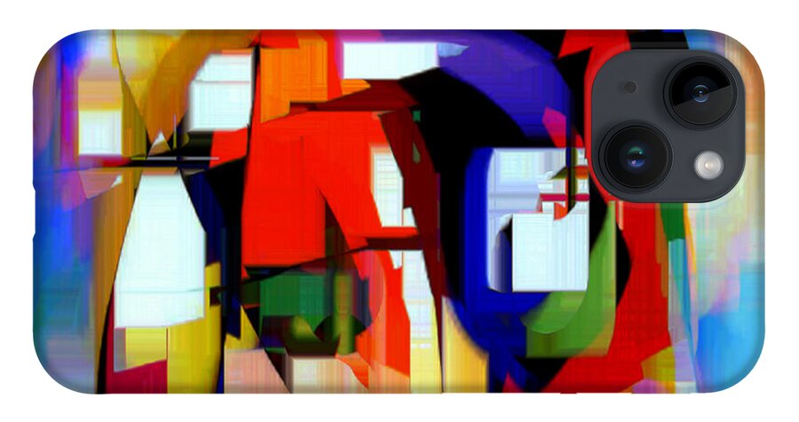 Abstract iPhone Case featuring the digital art Abstract Series IV by Rafael Salazar