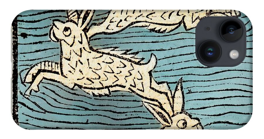 15th Century iPhone 14 Case featuring the photograph 1491 Sea Hares From Hortus Sanitatis by Paul D Stewart