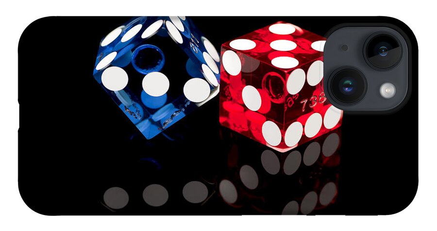 Dice iPhone 14 Case featuring the photograph Colorful Dice by Raul Rodriguez