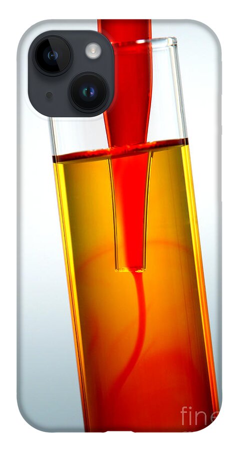Test iPhone 14 Case featuring the photograph Laboratory Experiment in Science Research Lab #18 by Science Research Lab