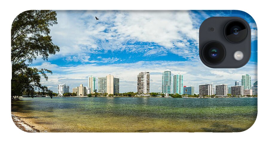 Architecture iPhone 14 Case featuring the photograph Miami Skyline by Raul Rodriguez