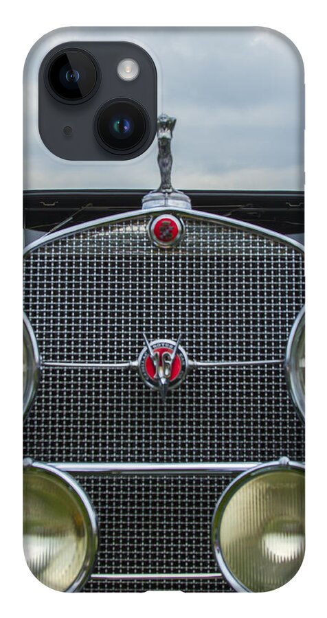 Antique iPhone 14 Case featuring the photograph 1930 Cadillac V-16 by Jack R Perry