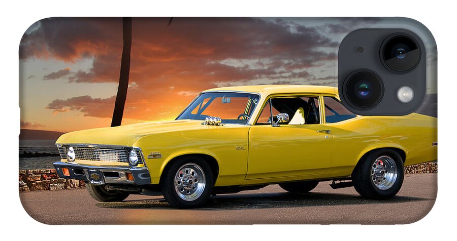 Automobile iPhone 14 Case featuring the photograph 1972 Chevrolet Nova by Dave Koontz