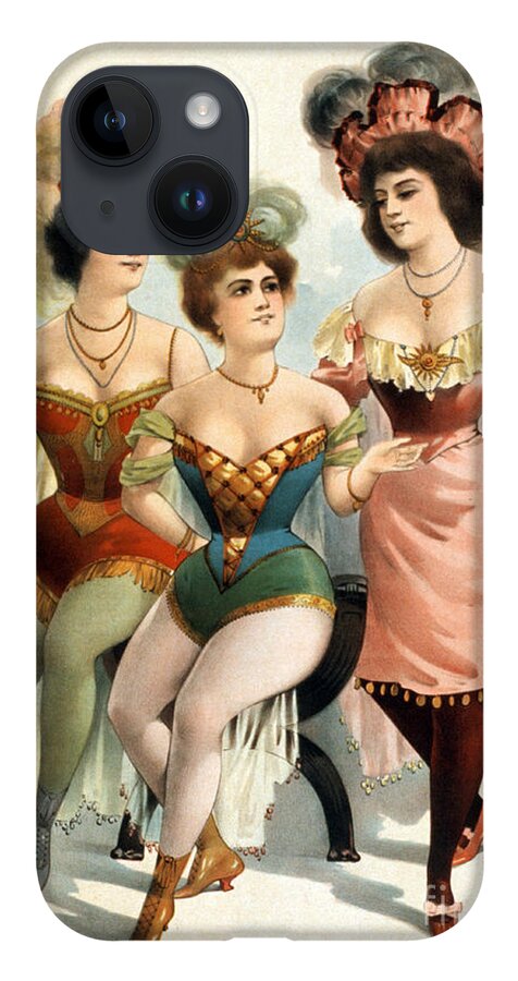 Entertainment iPhone Case featuring the photograph American Burlesque Costumes, 1899 by Photo Researchers
