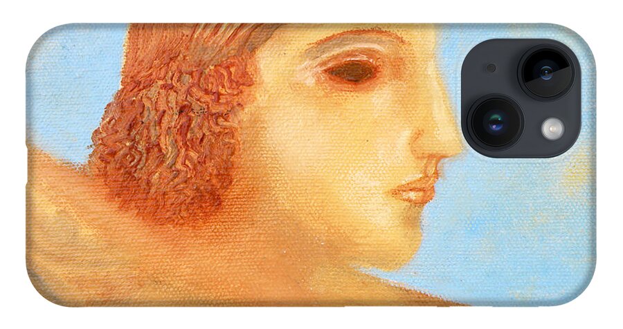 Augusta Stylianou iPhone Case featuring the painting Apollo Hylates by Augusta Stylianou