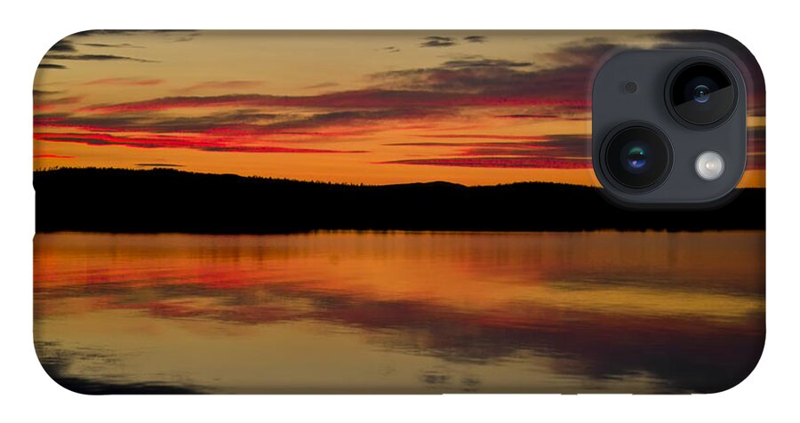 Water iPhone Case featuring the photograph Evening Sky by Heiko Koehrer-Wagner