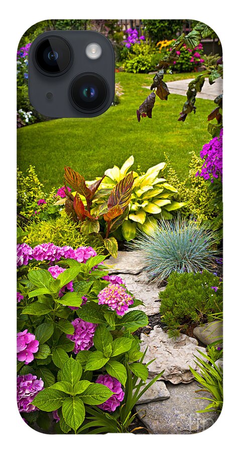 Garden iPhone 14 Case featuring the photograph Flower garden 2 by Elena Elisseeva