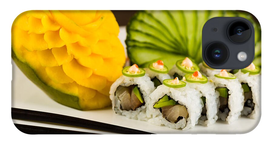 Asian iPhone 14 Case featuring the photograph Spicy Tuna Roll by Raul Rodriguez