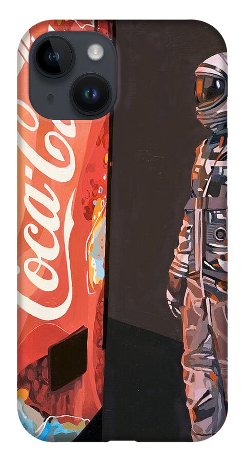 Astronaut iPhone Case featuring the painting The Coke Machine by Scott Listfield