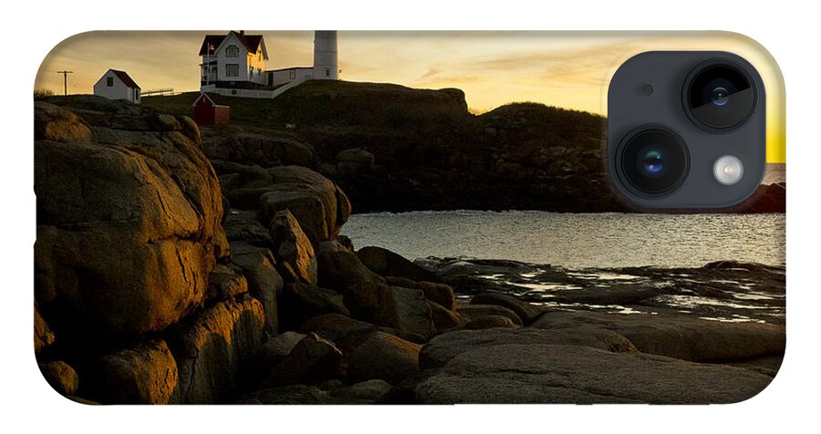 Lighthouse iPhone 14 Case featuring the photograph The Nubble #1 by Steven Ralser