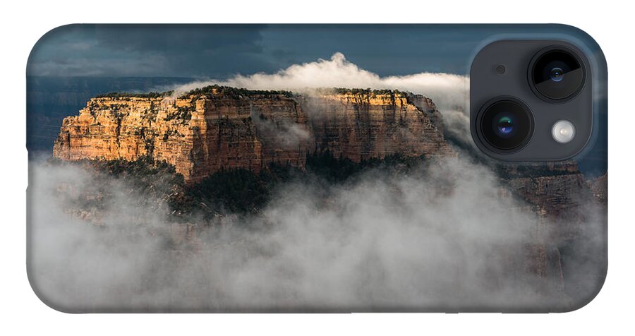 North Rim Grand Canyon iPhone 14 Case featuring the photograph Wotans Throne by Chuck Jason