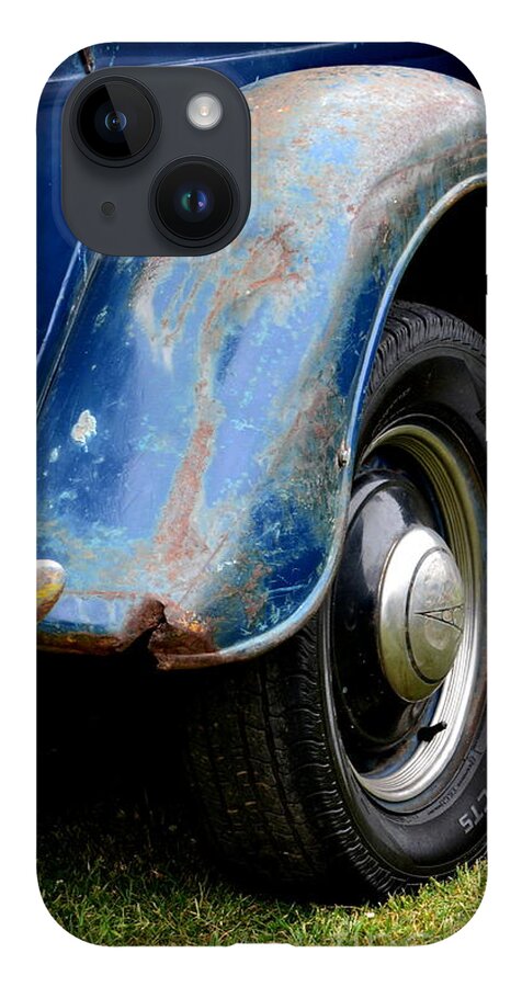 Blue iPhone 14 Case featuring the photograph Terra Nova HS Car Show #21 by Dean Ferreira