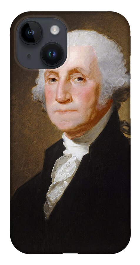#faatoppicks iPhone 14 Case featuring the painting George Washington by Gilbert Stuart