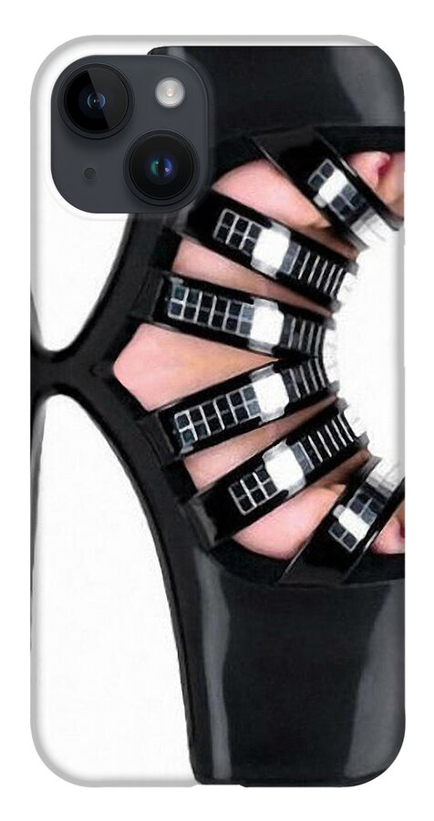 Conceptual iPhone Case featuring the digital art Shoe Love by Rafael Salazar