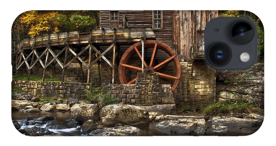 West Virginia iPhone 14 Case featuring the photograph Glade Creek Mill #4 by Robert Fawcett