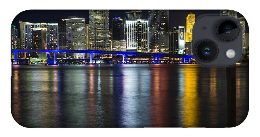 Architecture iPhone 14 Case featuring the photograph Miami Downtown Skyline by Raul Rodriguez