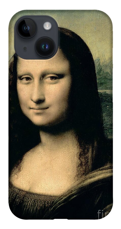 Mona Lisa iPhone 14 Case featuring the painting Mona Lisa by Leonardo Da Vinci by Leonardo Da Vinci