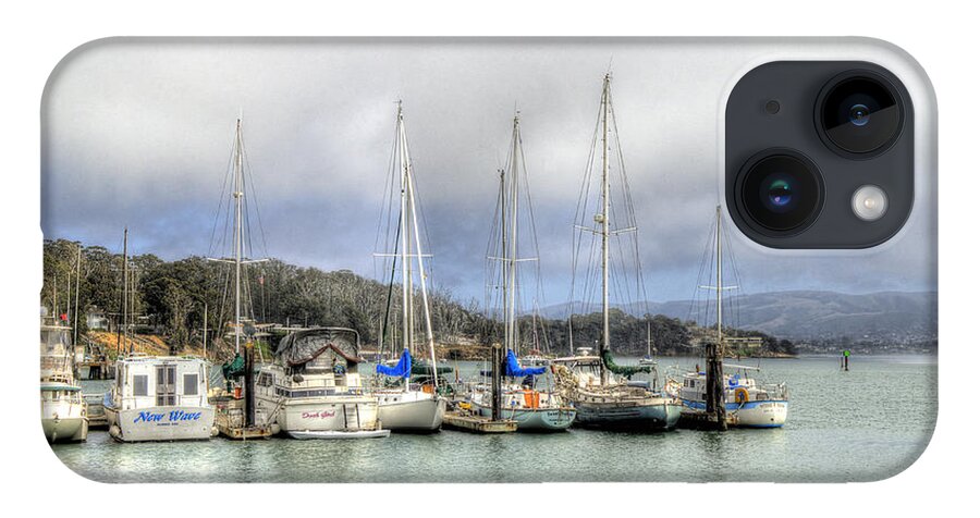 Boats iPhone 14 Case featuring the photograph 7 Boats In A Row by Mathias 