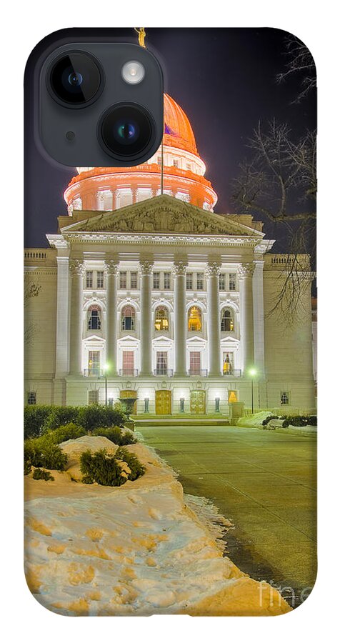 Capitol iPhone 14 Case featuring the photograph Madison capitol by Steven Ralser
