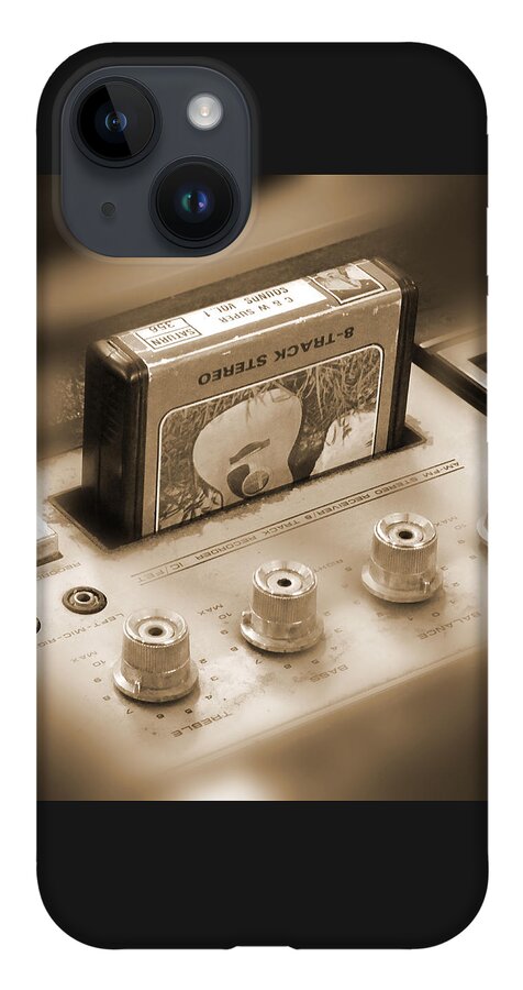 8-track Tape Player iPhone 14 Case featuring the photograph 8-Track Tape Player by Mike McGlothlen