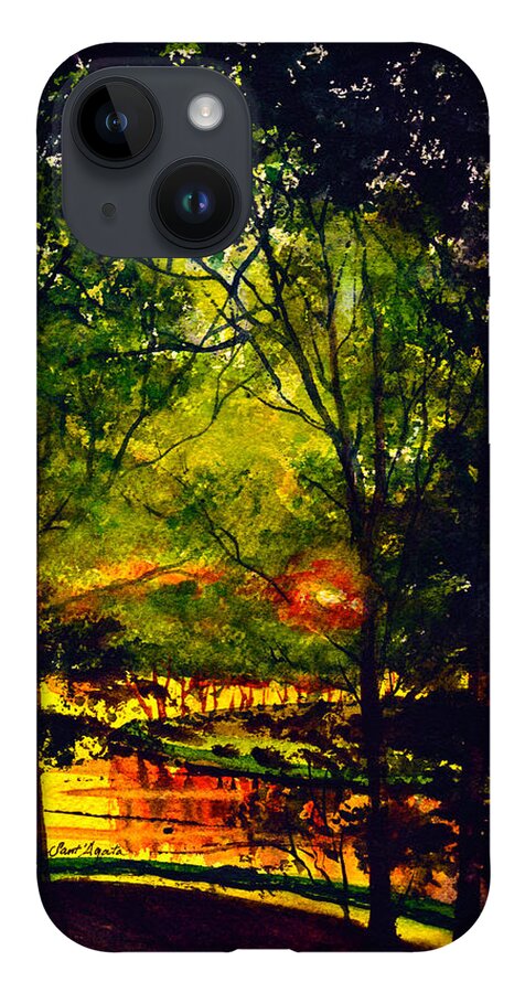 Mississippi iPhone 14 Case featuring the painting A Better Place to Be by Frank SantAgata