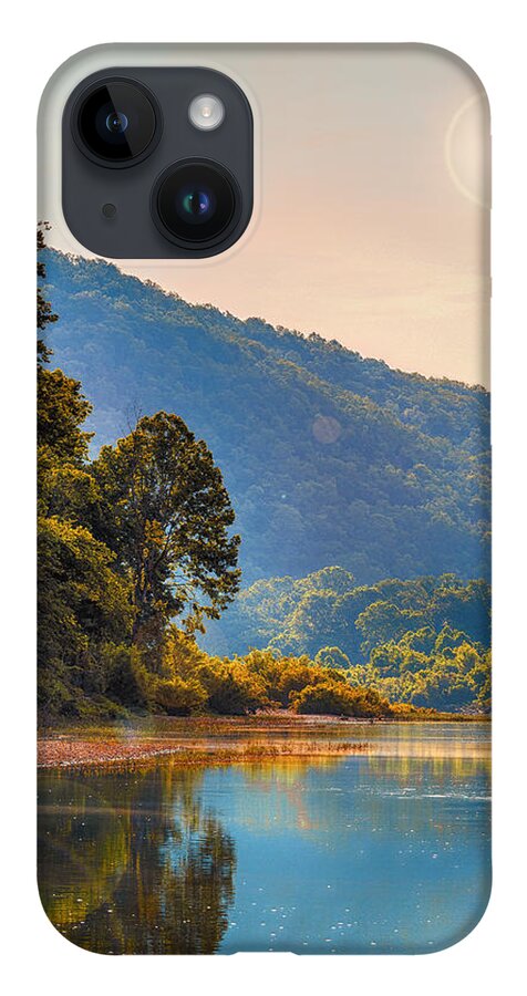 Sunset iPhone 14 Case featuring the photograph A Buffalo River Morning by Bill and Linda Tiepelman