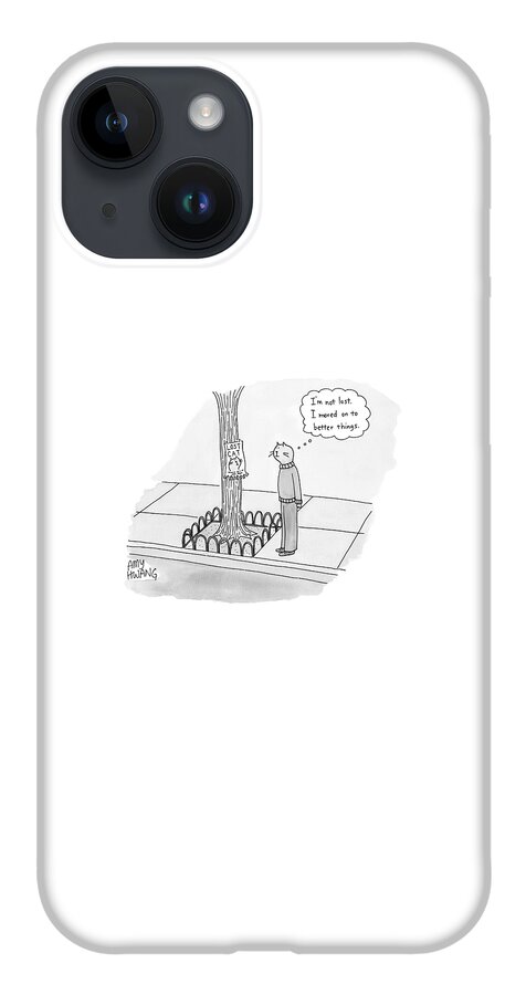 A Cat Walking Upright And Wearing Clothes Looks iPhone Case