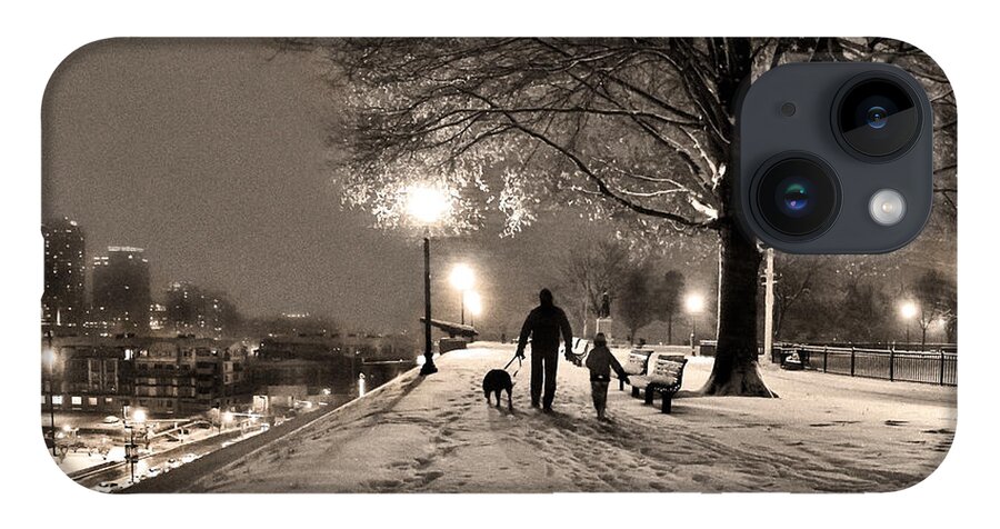 Federal Hill iPhone 14 Case featuring the photograph A December Night on Federal Hill by SCB Captures