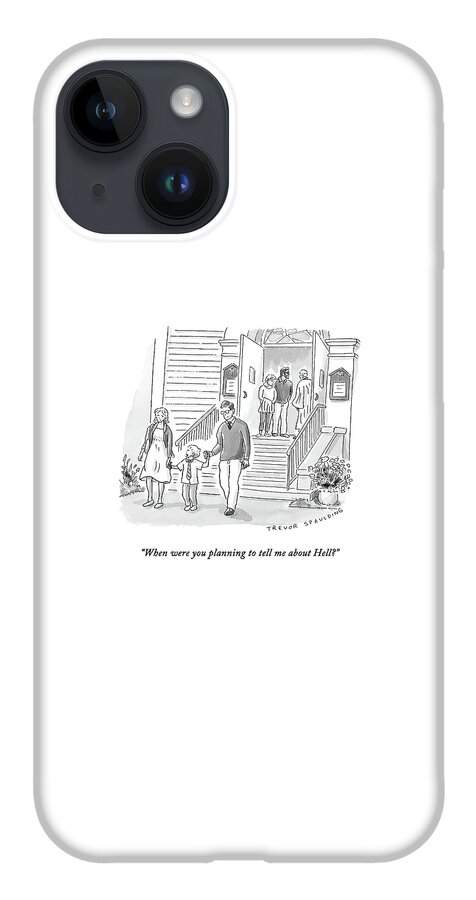 A Little Boy Speaks To His Parents iPhone 14 Case