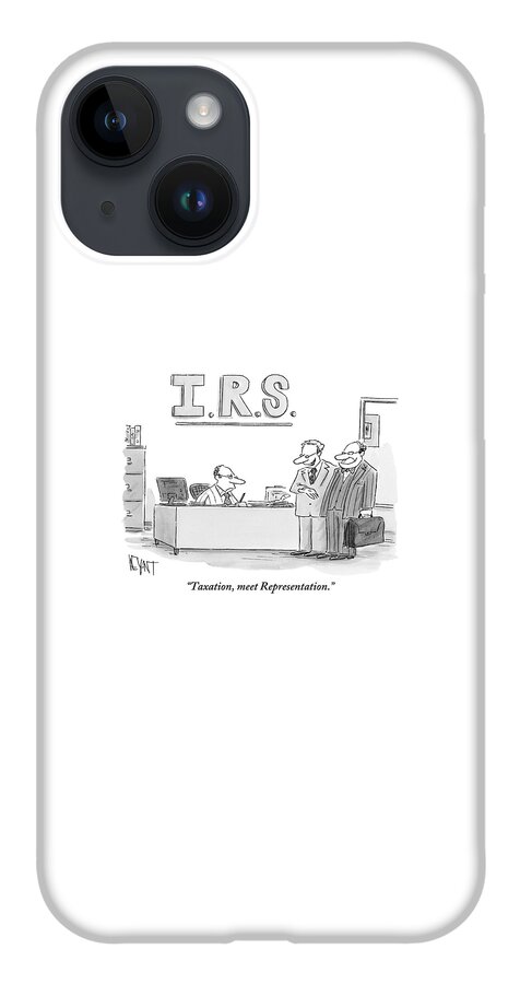 A Man Introduces A Lawyer To An Irs Agent iPhone 14 Case