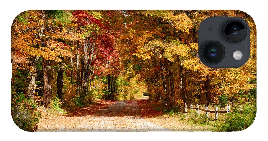 Vermont Fall Colors iPhone Case featuring the photograph A quiet back road stroll by Jeff Folger
