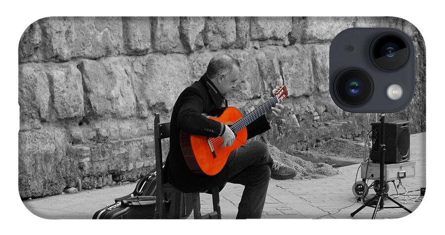 Musical iPhone 14 Case featuring the photograph A splash of Flamenco by AM FineArtPrints