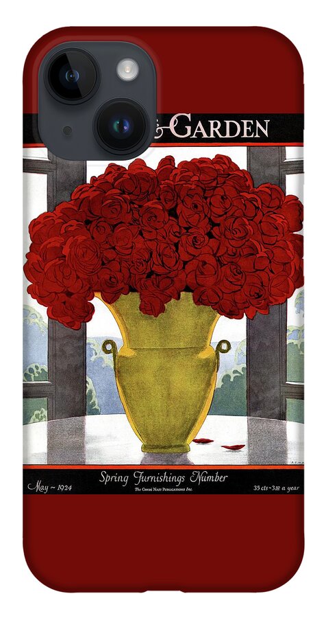 A Vase With Red Roses iPhone 14 Case